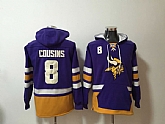Nike Vikings 8 Kirk Cousins Purple All Stitched Hooded Sweatshirt,baseball caps,new era cap wholesale,wholesale hats